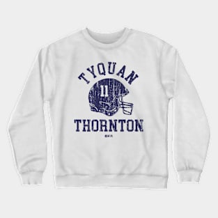 Tyquan Thornton New England Helmet Font Crewneck Sweatshirt
